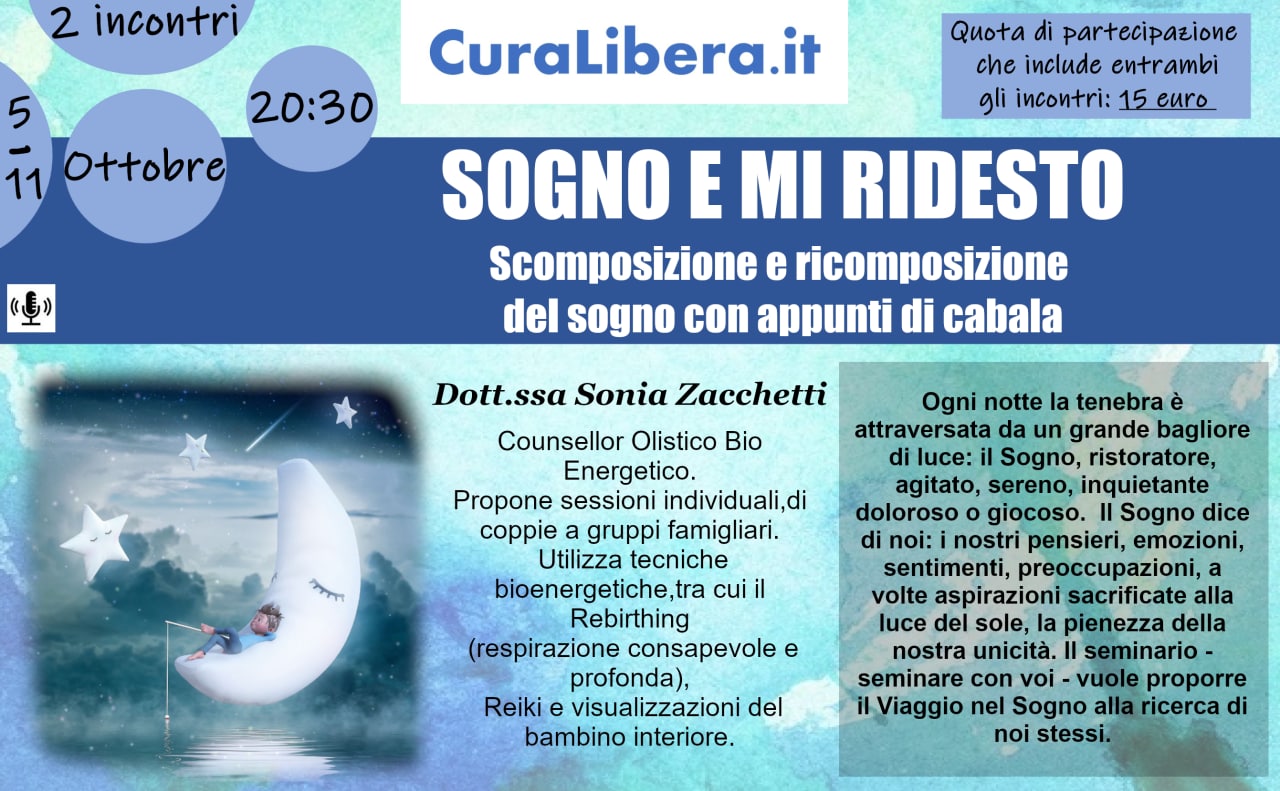 SOGNO E MI RIDESTO: scomposizione e ricomposizione del sogno con appunti di cabala