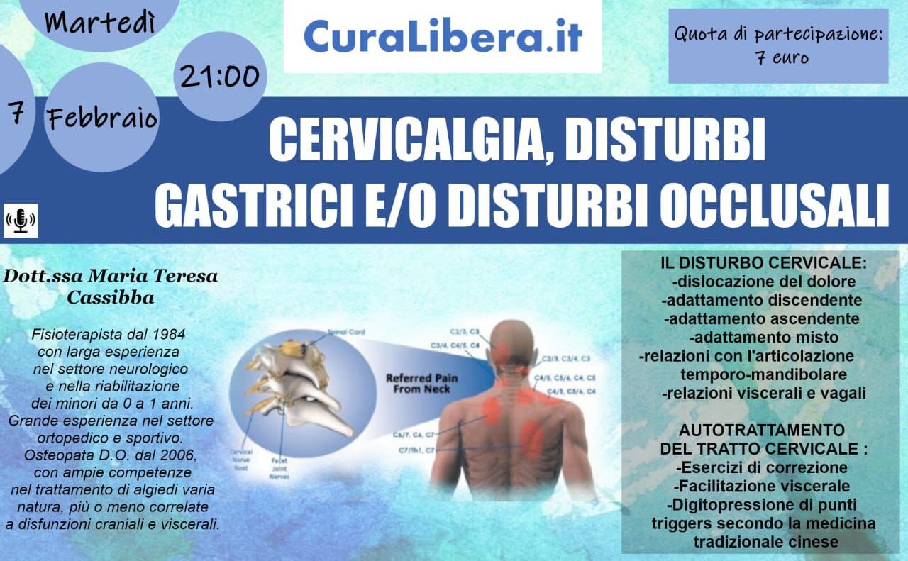 CERVICALGIA, DISTURBI GASTRICI E/O DISTURBI OCCLUSALI