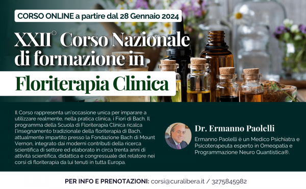 XXII° Corso Nazionale di formazione in Floriterapia Clinica